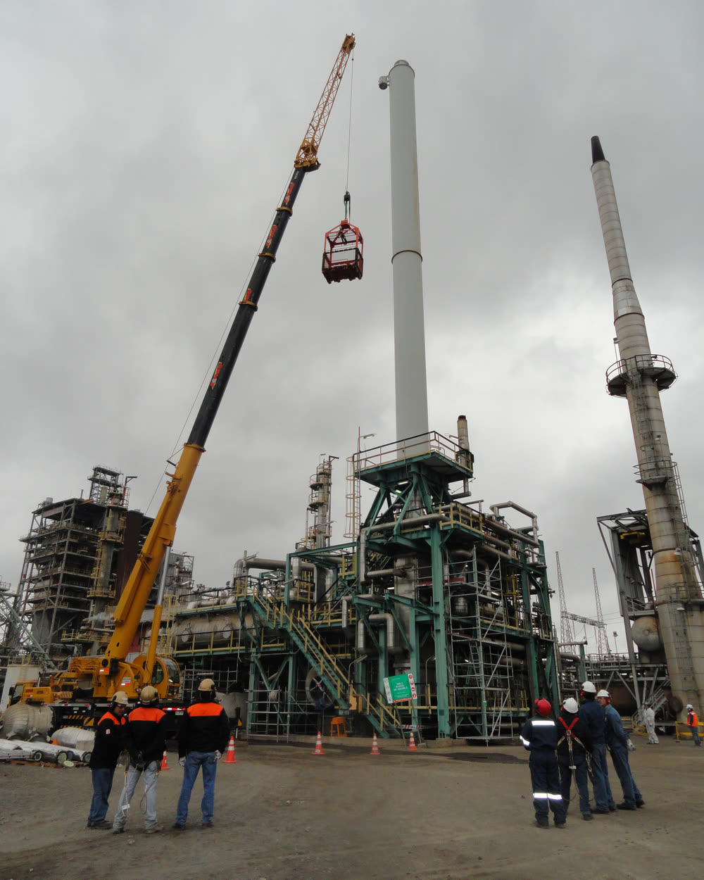 Mantención Industrial — columnas y torres de planta de proceso